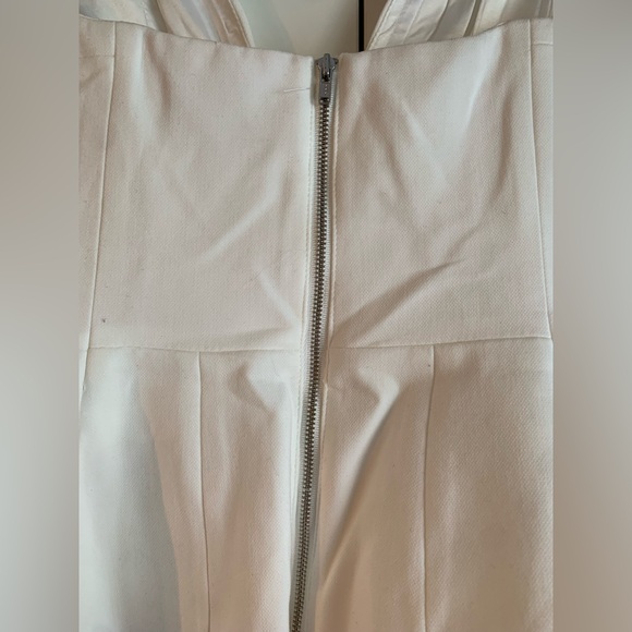 Anthropologie Bardot Mirian Strapless Hourglass Mini Dress 8 Wedding White - Picture 6 of 11